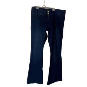 Heart Moon Star Denim Vintage Large Flare Jeans SZ 💛🌙 ⭐️